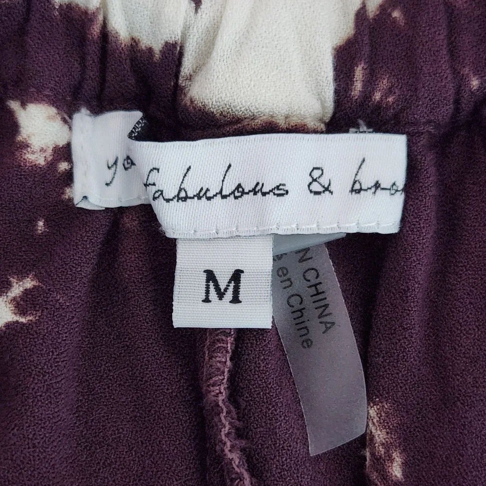 Young Fabulous & Broke Purple Matching Set Size Medium
